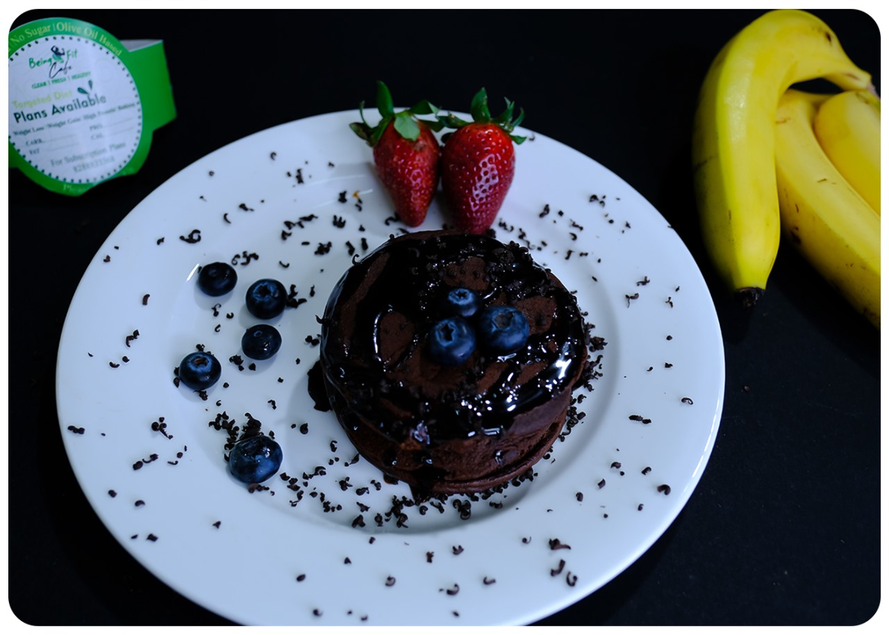 High Protein Choco Ragi Pancake [Millet Base]